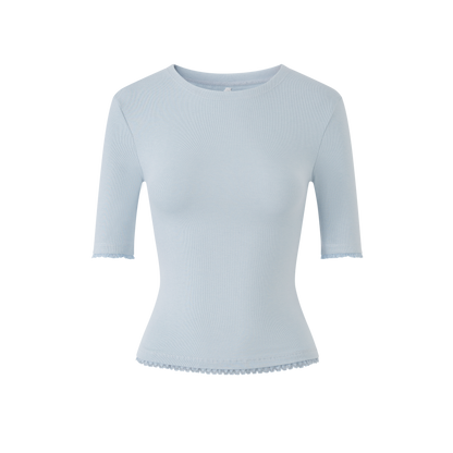 Lafreedom LAF360116 High-collared sheer T-shirt