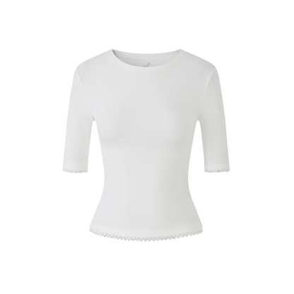 Lafreedom LAF360116 High-collared sheer T-shirt