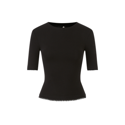 Lafreedom LAF360116 High-collared sheer T-shirt