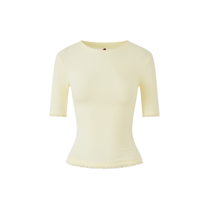 Lafreedom LAF360116 High-collared sheer T-shirt