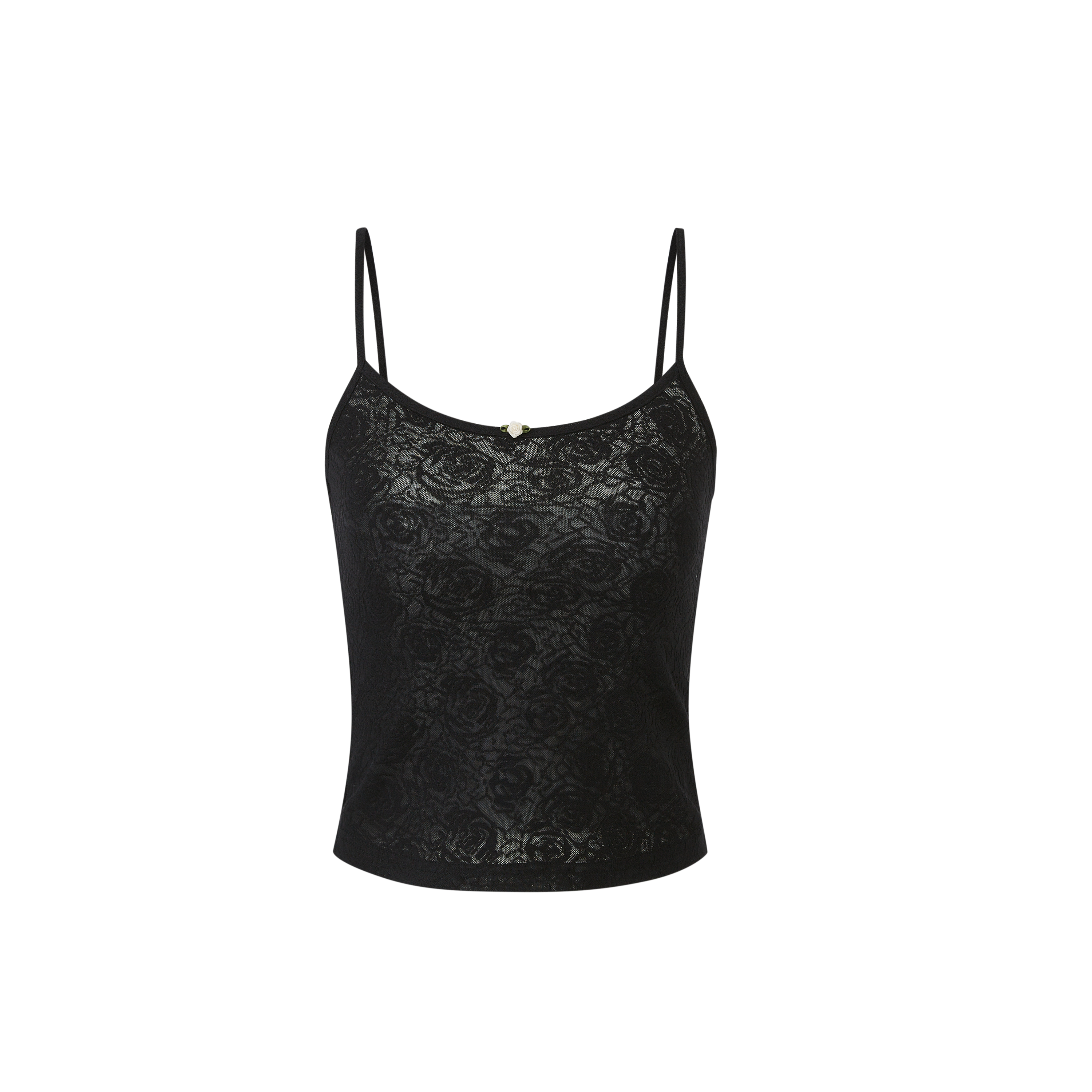 Lafreedom LAC350120 Rose hollow cardigan + camisole set (2color)