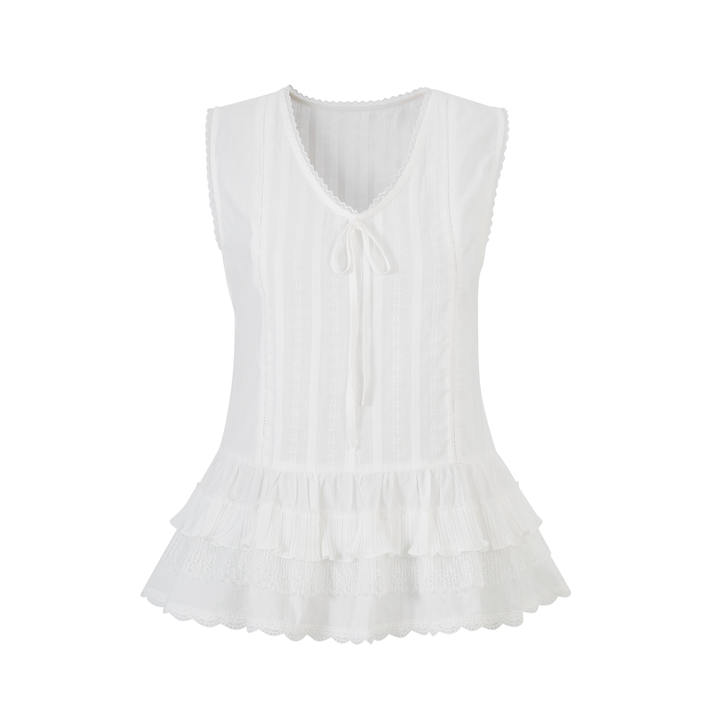 Lafreedom LAF350405 Lace sleeveless vest top