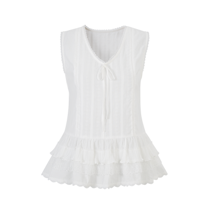 Lafreedom LAF350405 Lace sleeveless vest top