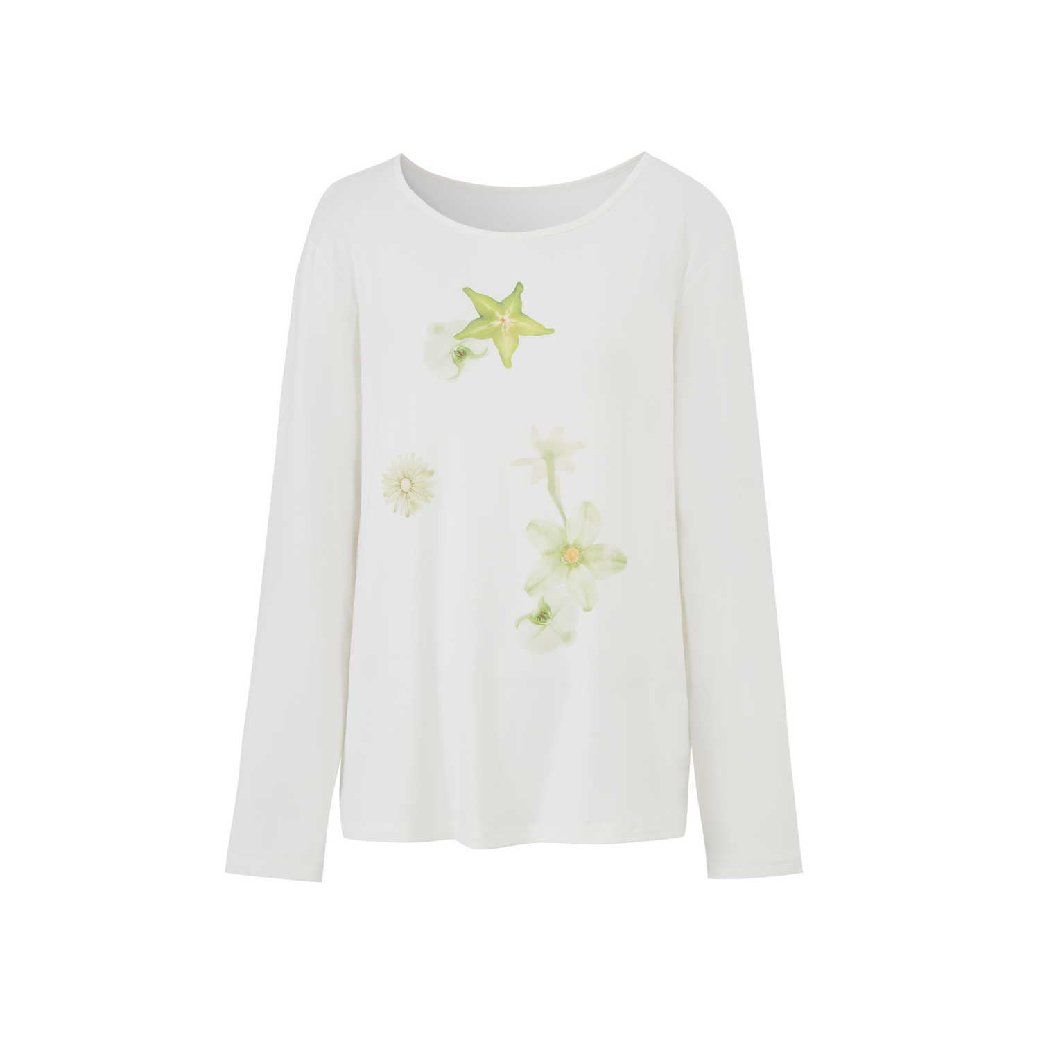 Lafreedom LAC350512 Plant printed long sleeved T-shirt