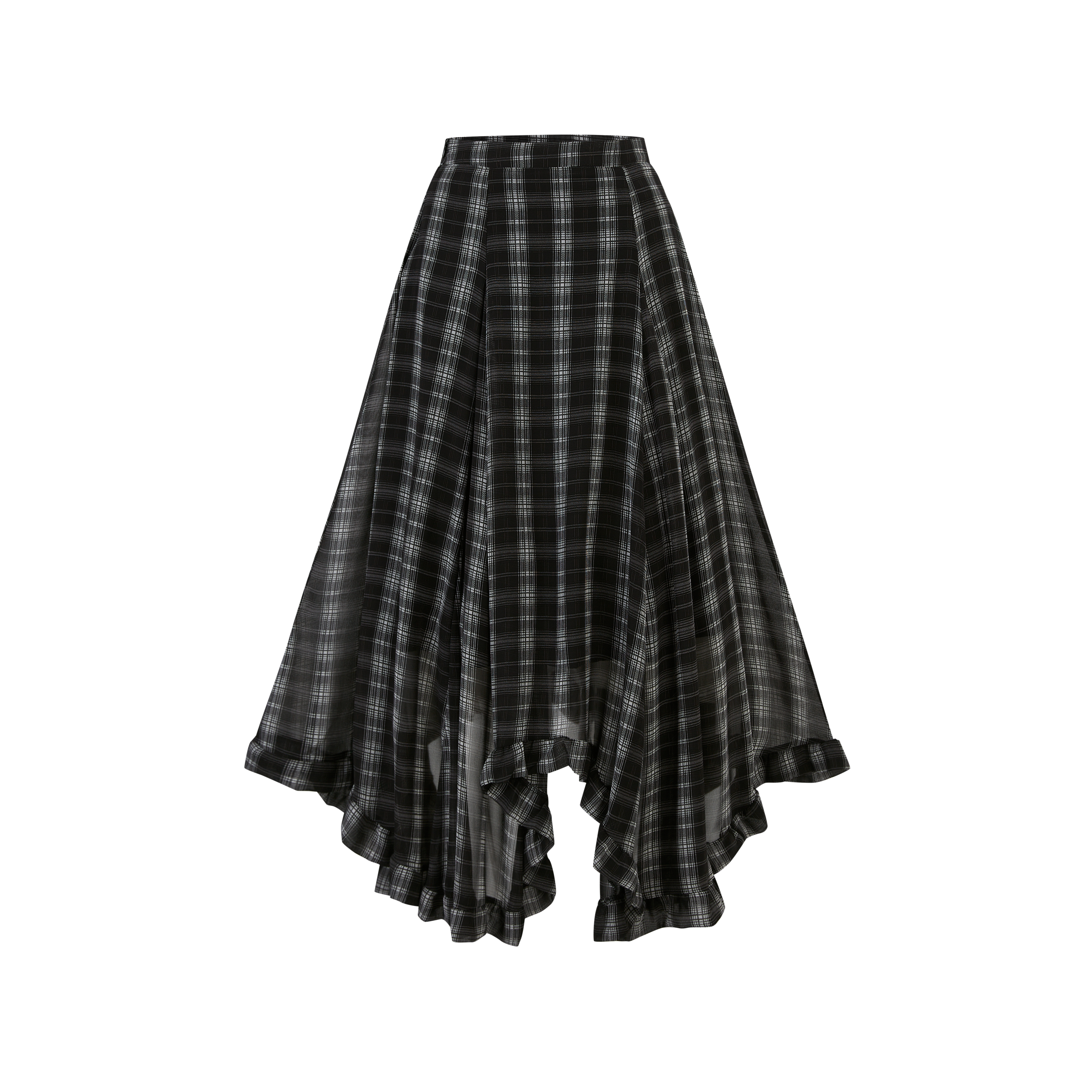Lafreedom LAF350410&amp;LAF350411 Tie up top+plaid skirt set (2color)