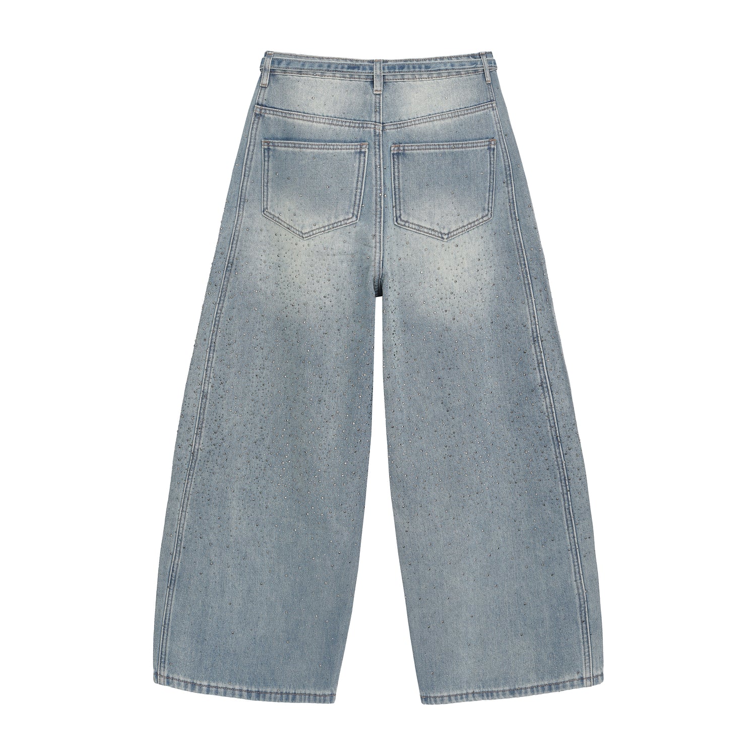 Straight-leg loose glitter pants (2color)