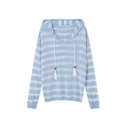 SOMESOWE S2508184 Nautical style hooded sweatshirt