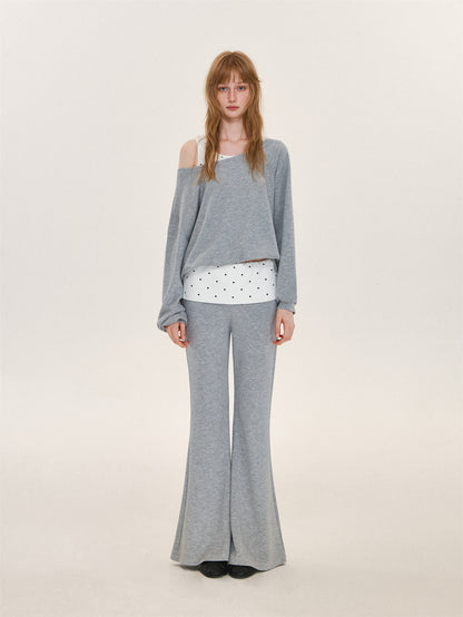 Asgony ASG26575&amp;ASG26576 Polka-Dot Casual Set