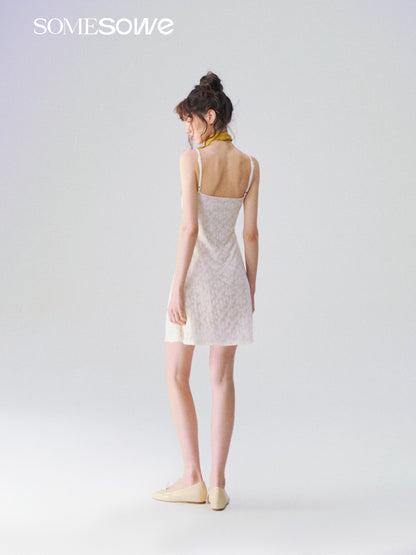 SOMESOWE S2609107 Jacquard texture camisole dress