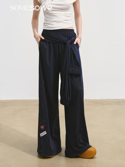 SOMESOWE S2508096 Vacation style lace up pants (2color)
