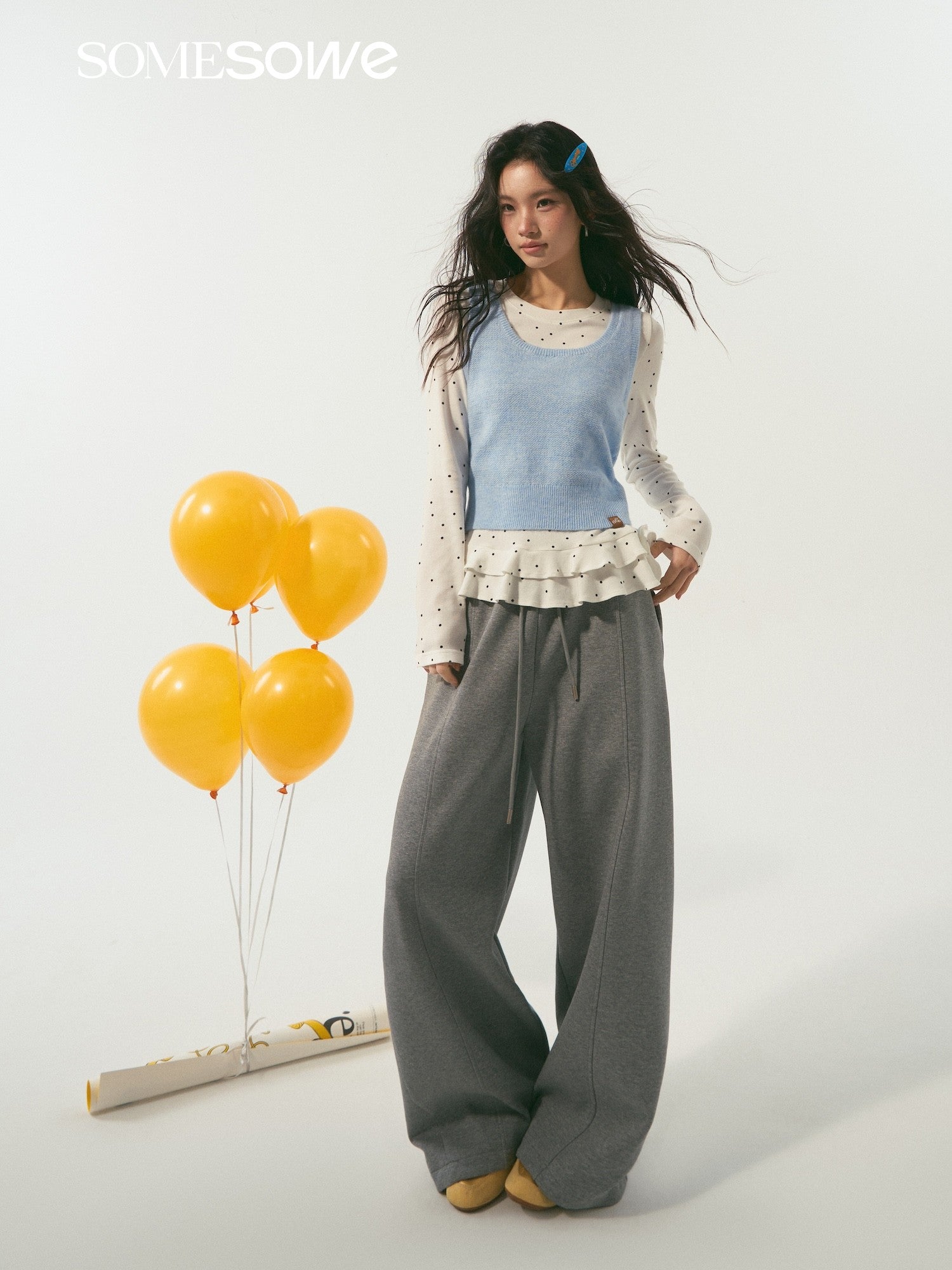 SOMESOWE S2509008 Two-piece knitted vest set