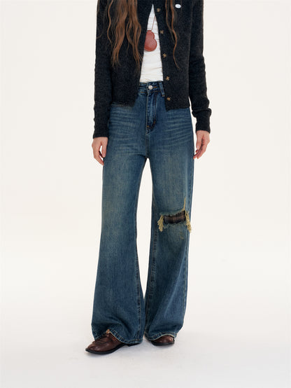 16DEWS 16D25391 High waisted loose jeans