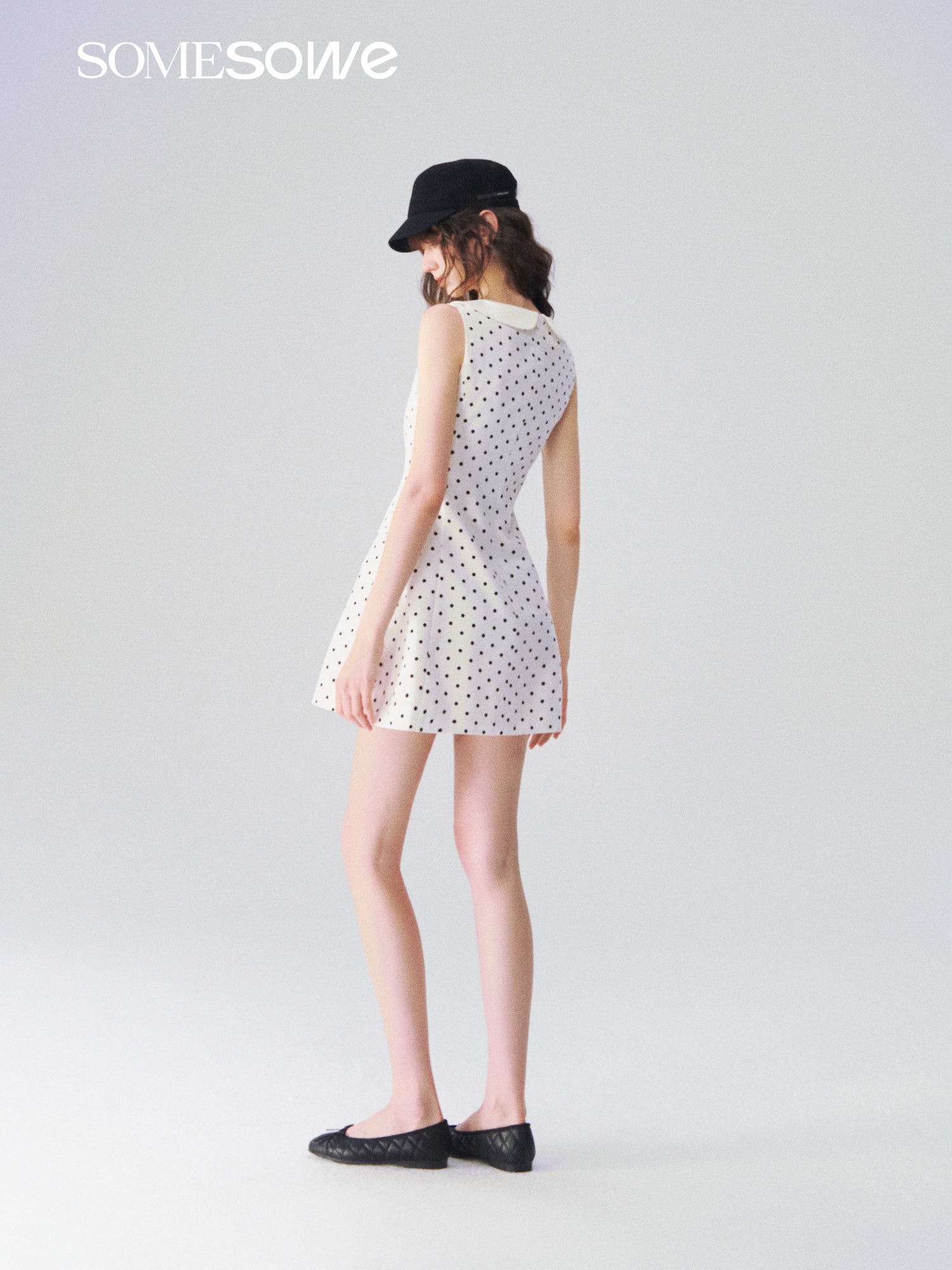 SOMESOWE S2609088 Cruella polka dot princess dress