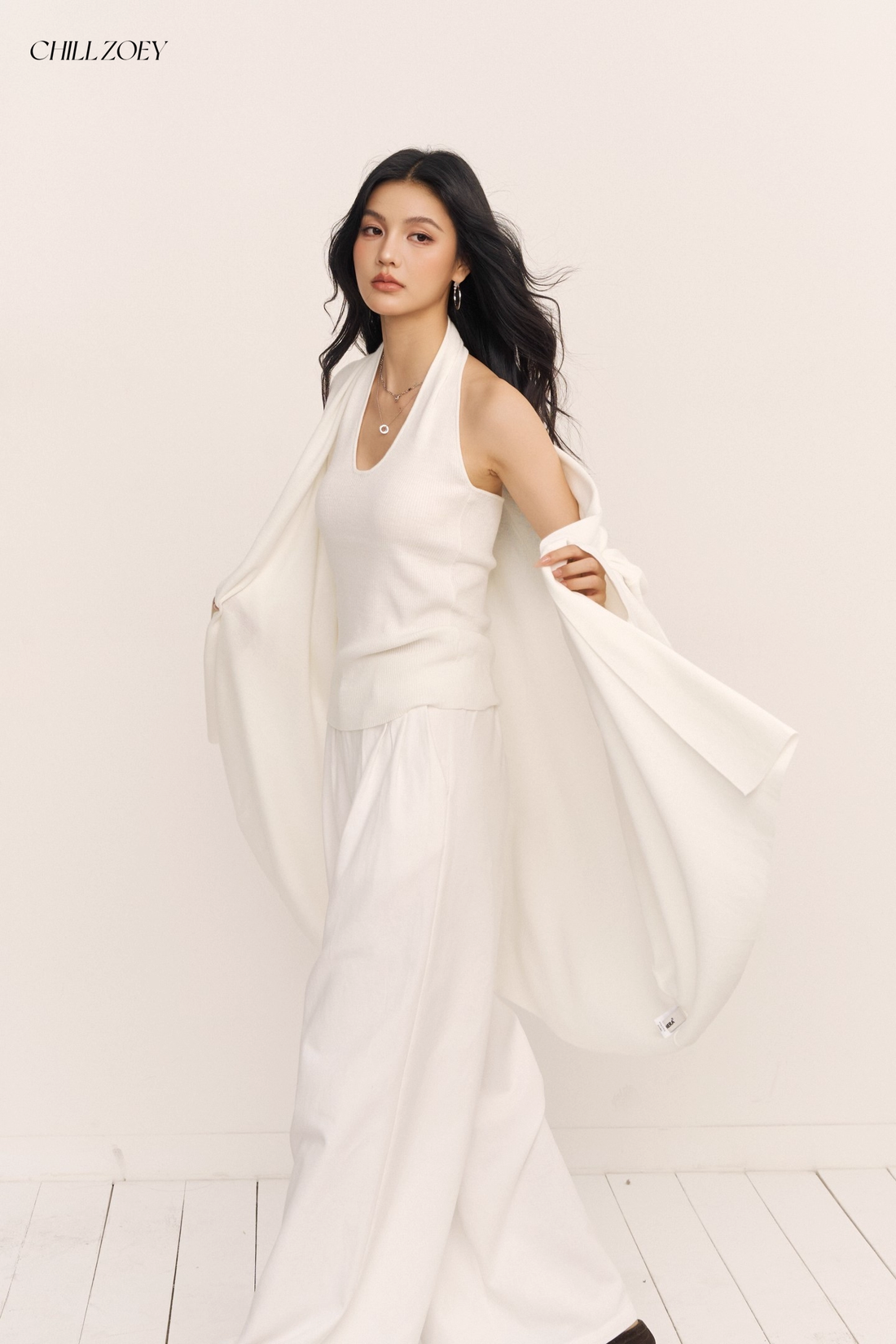 Chill Zoey M690277 Ethereal White Knit Set(SEPERATE)