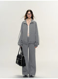 Lafreedom Star Lace Hoodie Set(grey)