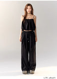 AsGony PEARL LOOSE PANTS(2color)