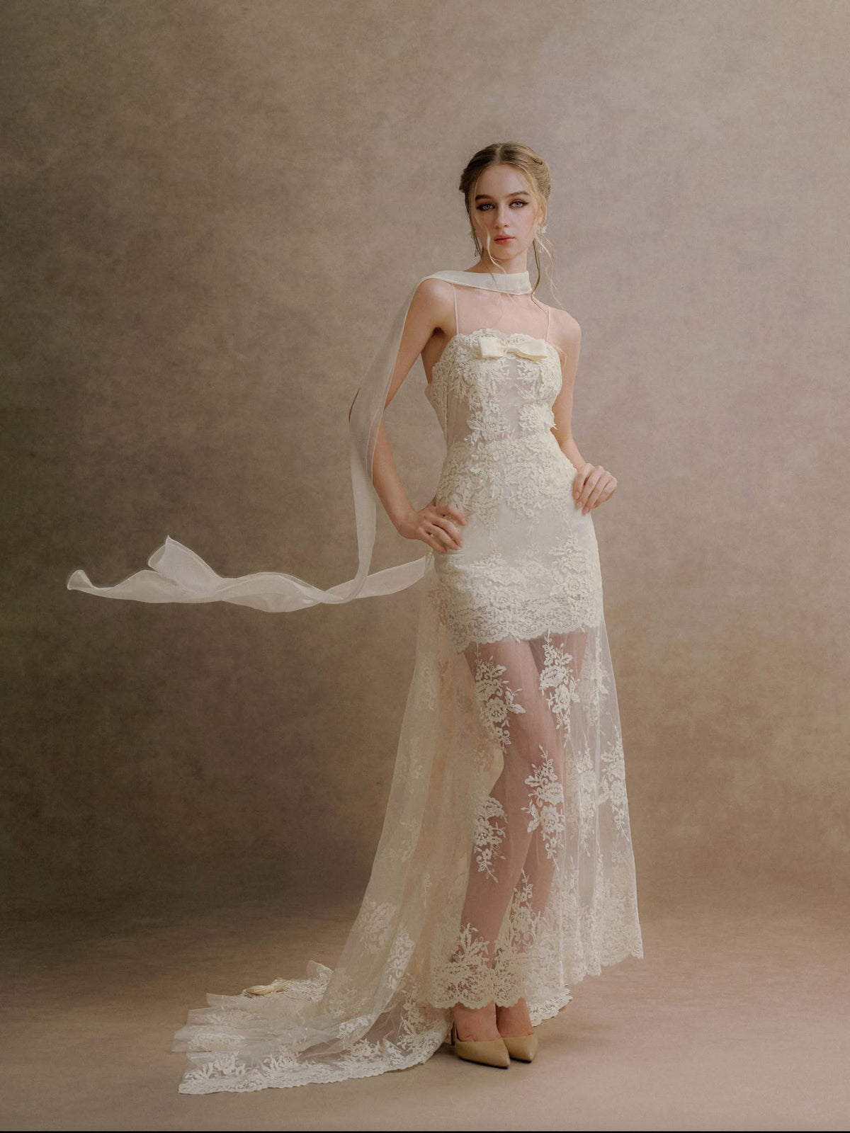 XY Bymyxy Lace Peplum Dress