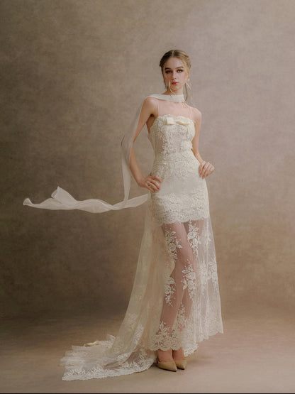 XY Bymyxy Lace Peplum Dress