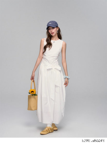 AsGony ASG25144 Simple Strappy Sleeveless Dress