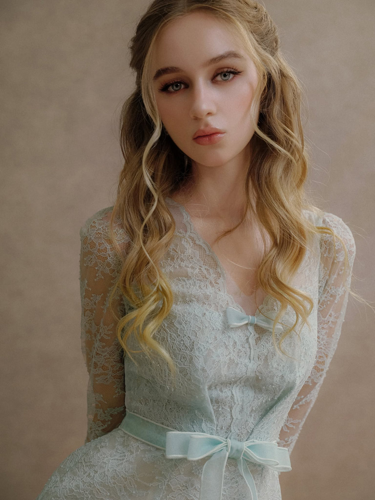 XY Bymyxy Pastel Mint Lace Dress
