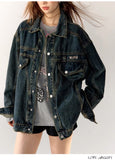 AsGony Oversized Denim Jacket(2color)