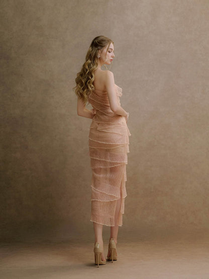 XY Bymyxy Pink Pencil Dress