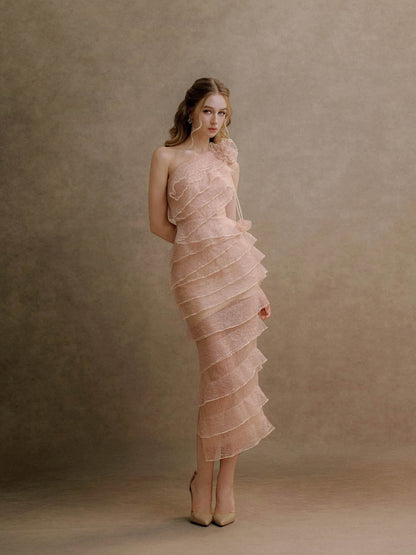 XY Bymyxy Pink Pencil Dress