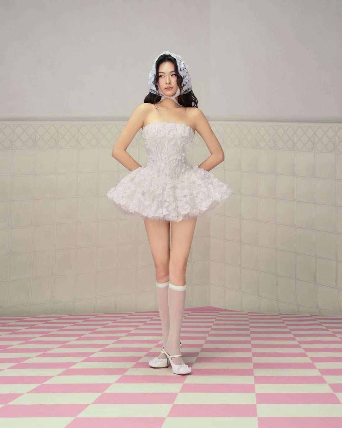LANE Cì Misa Dress-White