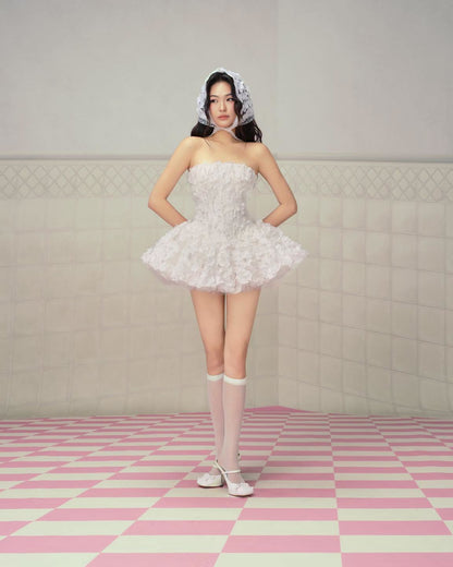 LANE Cì Misa Dress-White