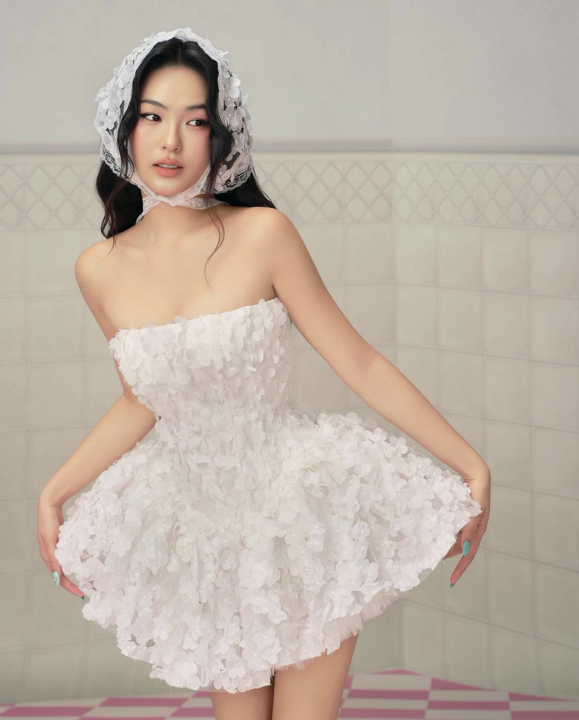 LANE Cì Misa Dress-White
