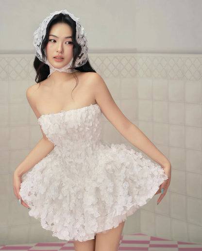 LANE Cì Misa Dress-White