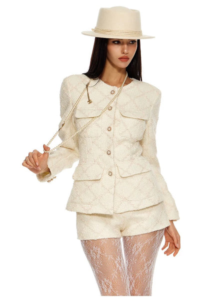 FINDYAWINGS Cream Tweed Set(SEPERATE)