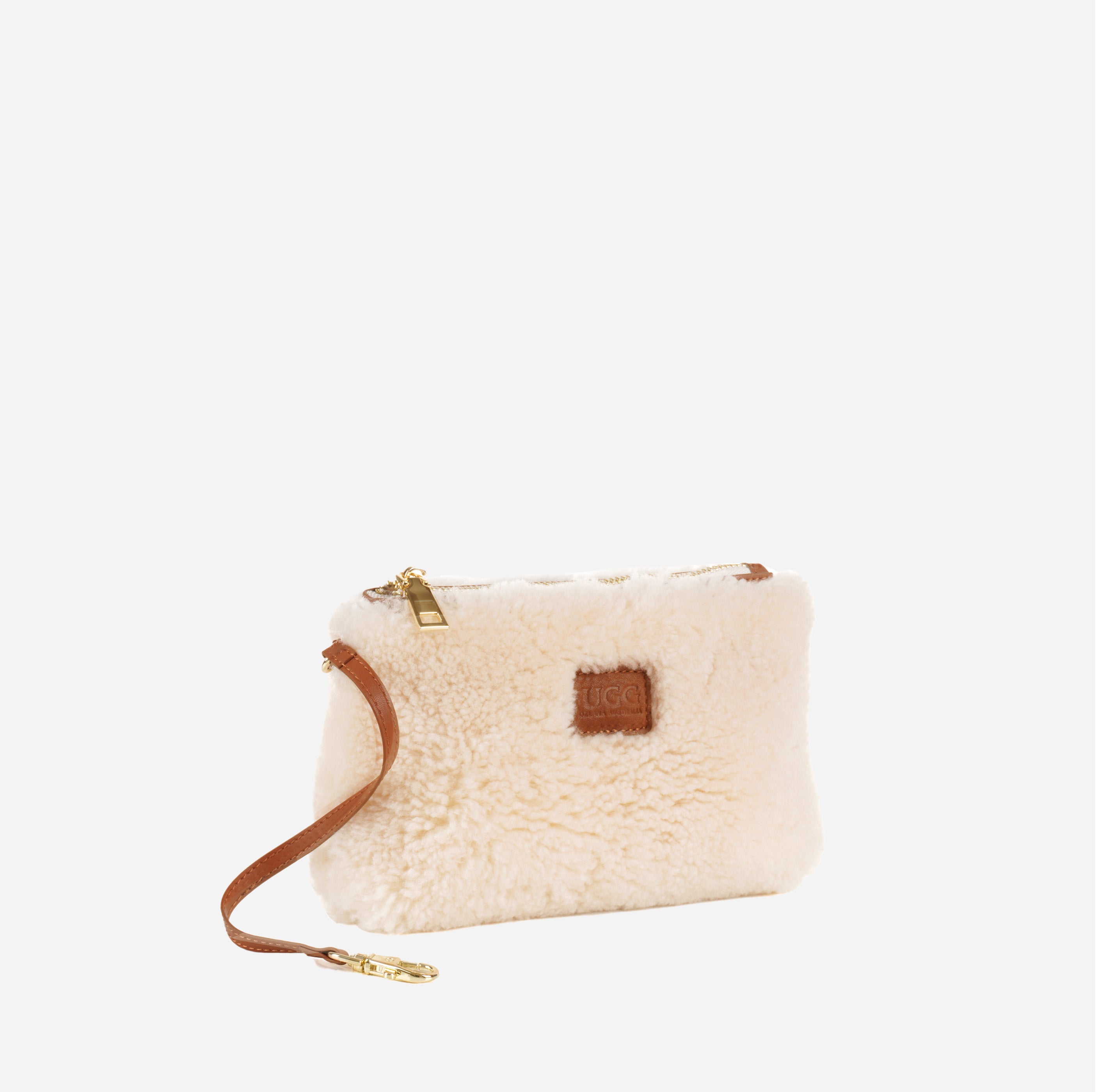 OZLANA UGG OZ5002 LOGO LEATHER  TOTE BAG