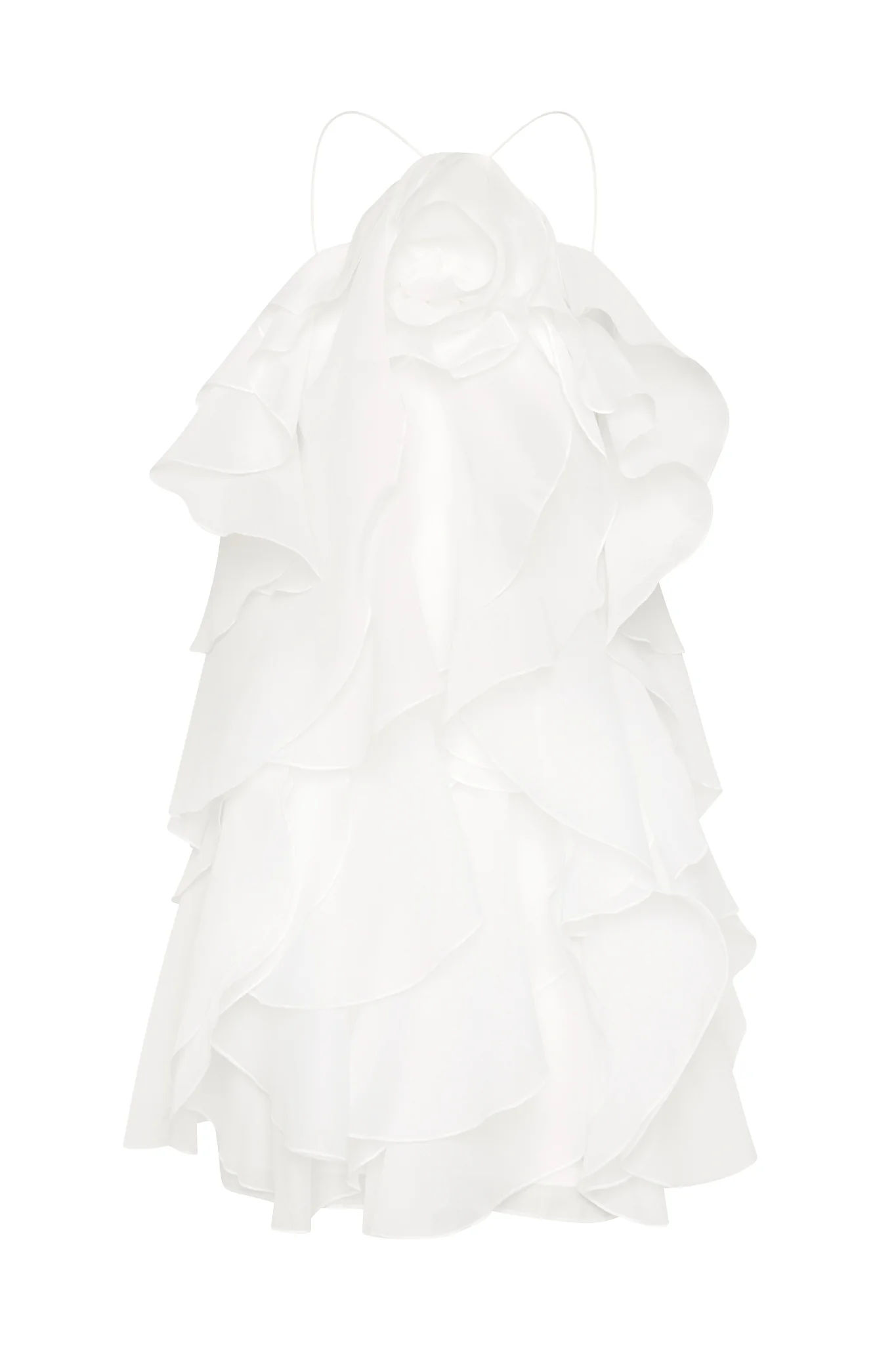 Aje Pandorea Layered Mini Dress(white)