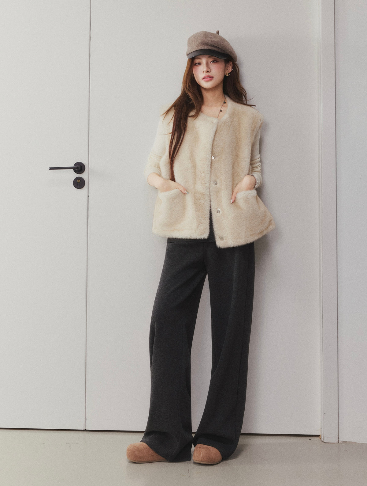 OTEBANBASS Ote260929 Side-Button Detail Wool Trousers