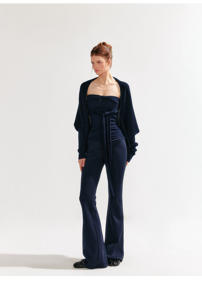 YZZI HE Knitted Batwing Sleeve Cardigan(4color)