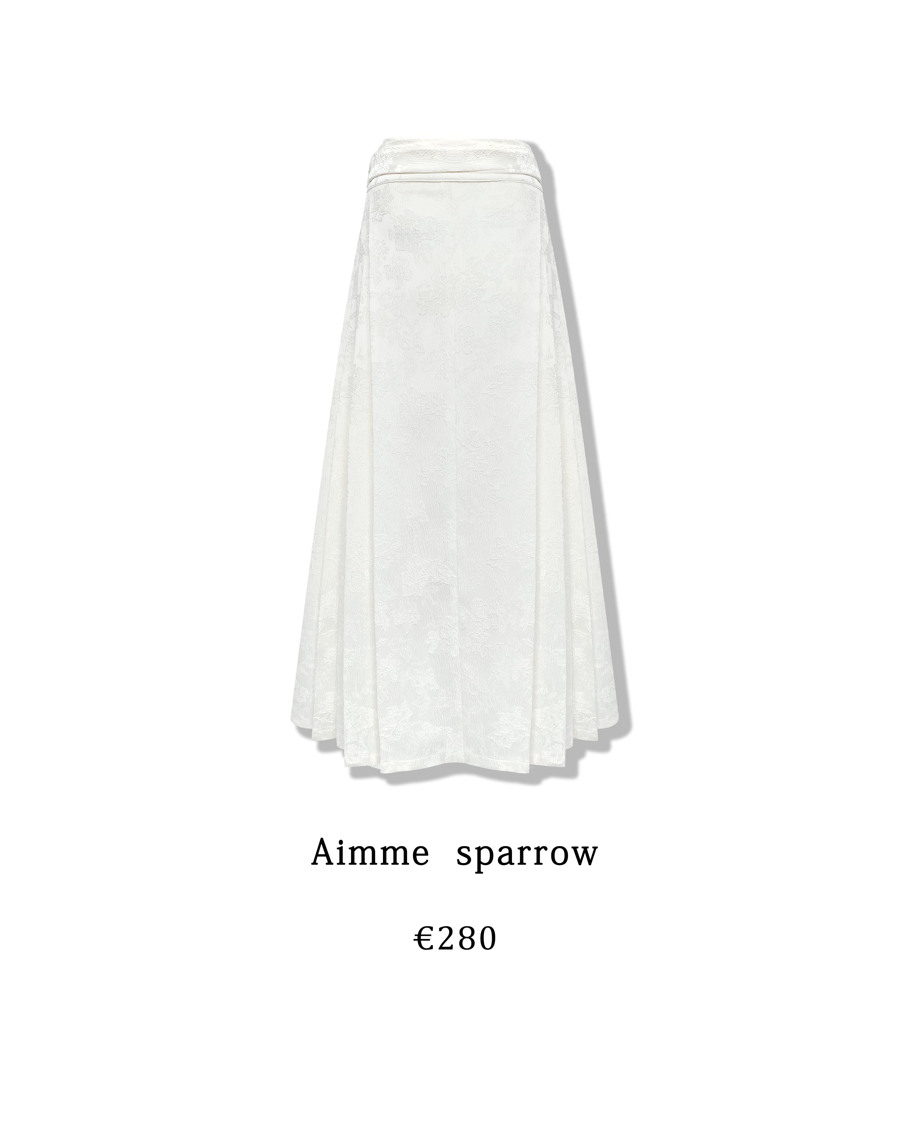 Aimme Sparrow 8818/8811 Neo-Chinese black coat + Mian skirt(white)