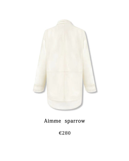 Aimme Sparrow 8881 Long white coat