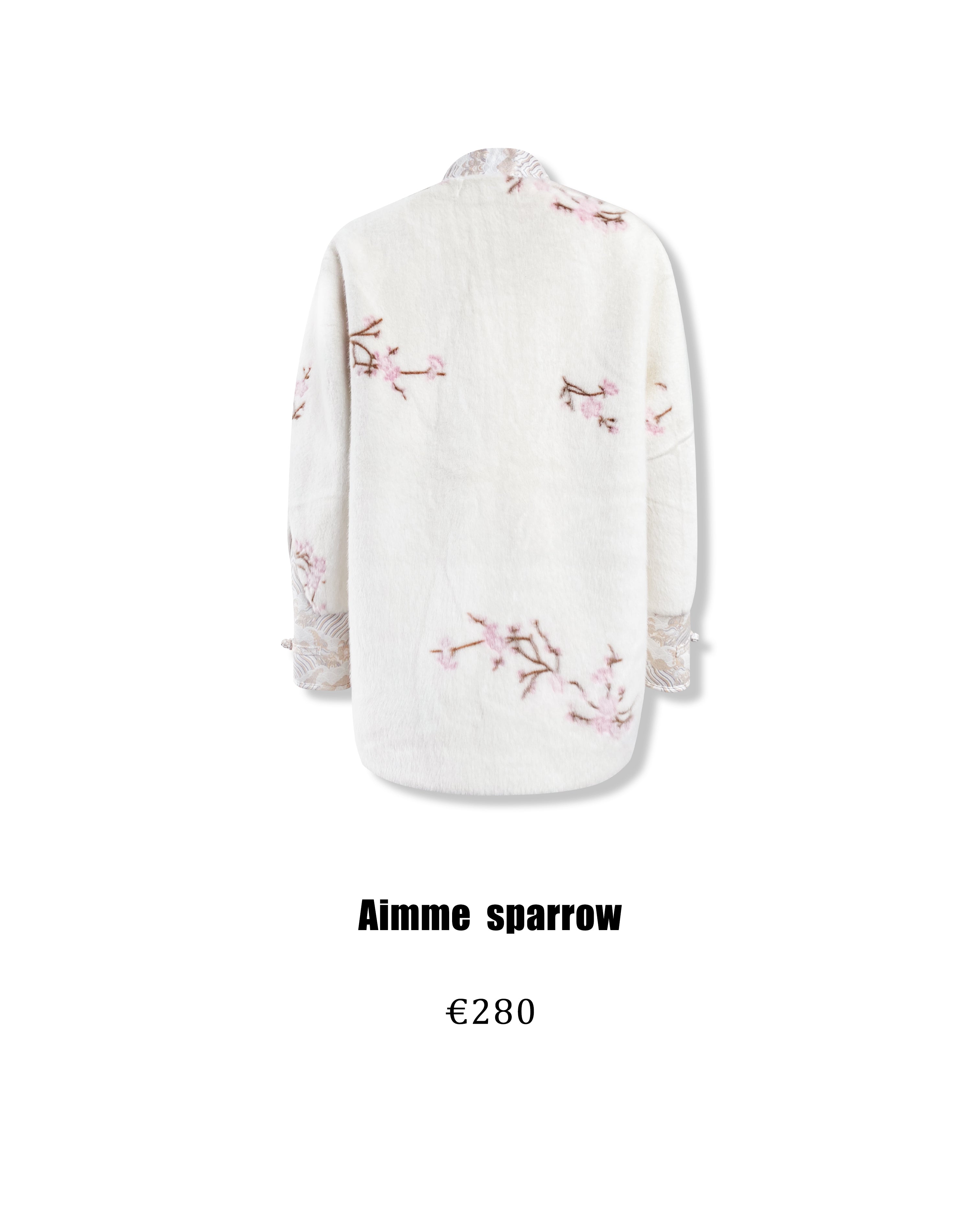 Aimme Sparrow 8910 embroidered lotus leaf jacket