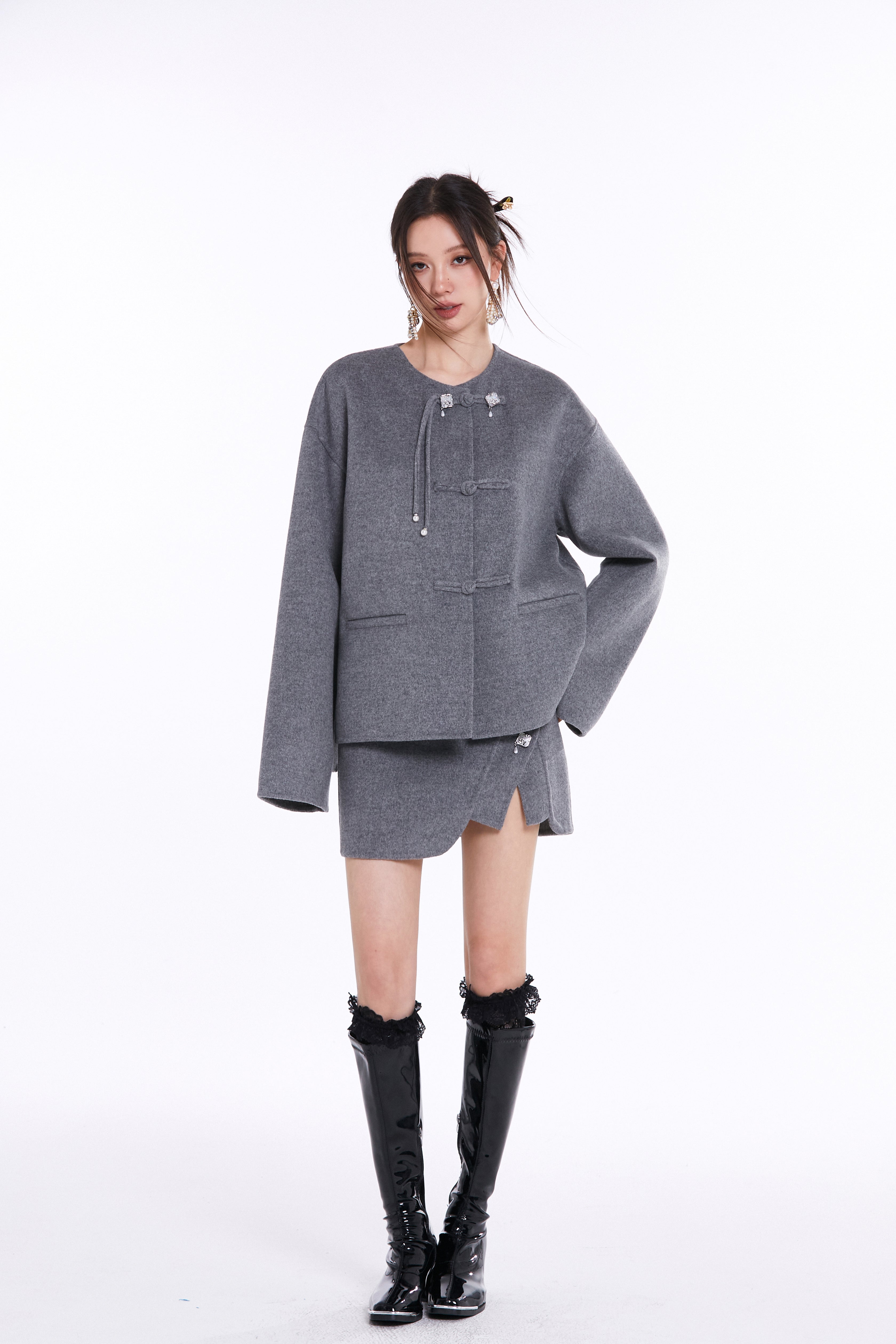 Aimme Sparrow &quot;Neo Chinese&quot; Grey Coat