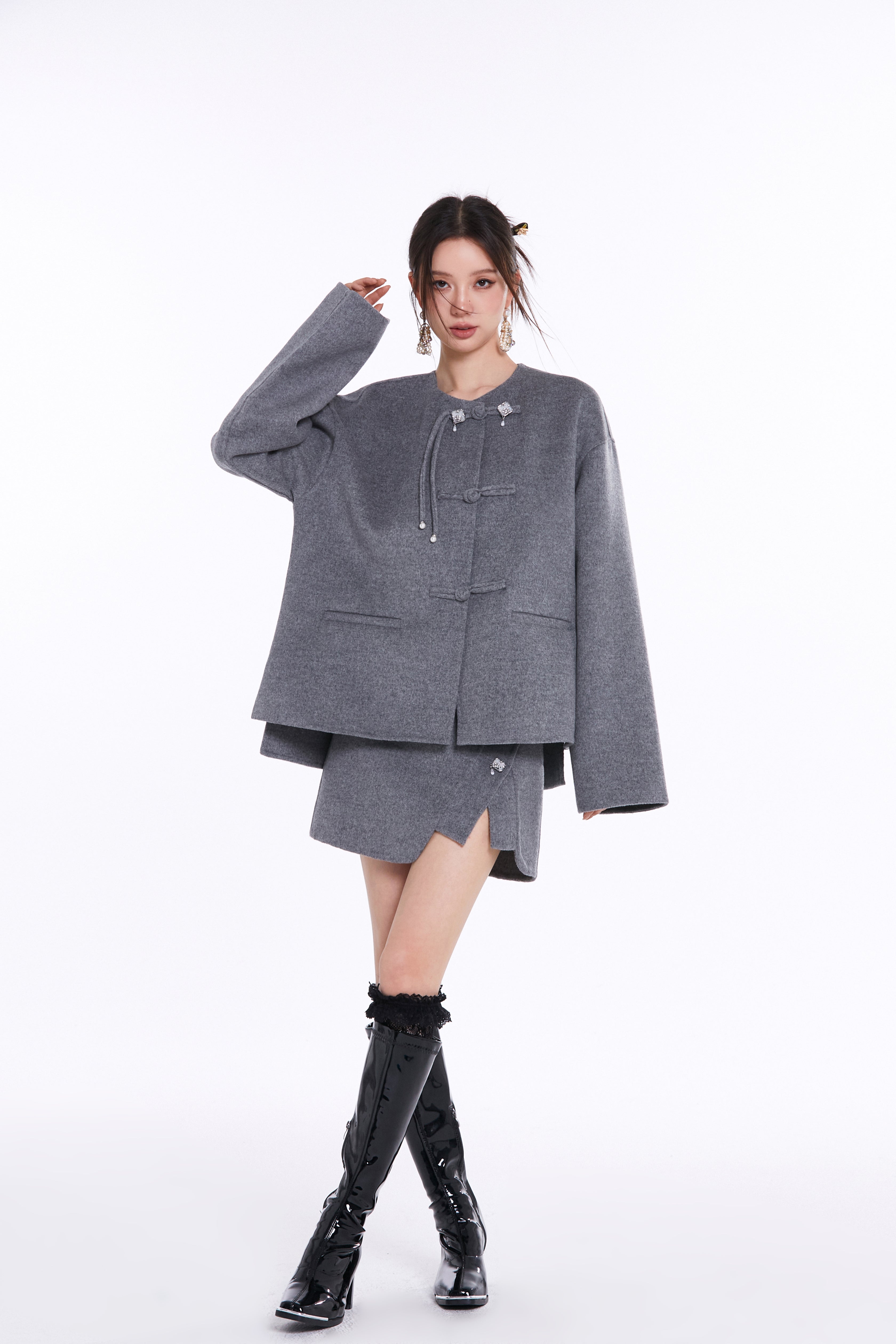 Aimme Sparrow &quot;Neo Chinese&quot; Grey Coat