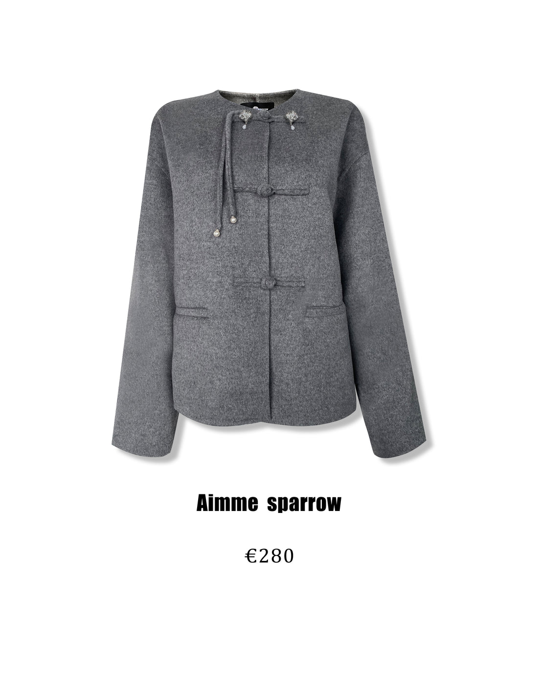Aimme Sparrow "Neo Chinese" Grey Coat