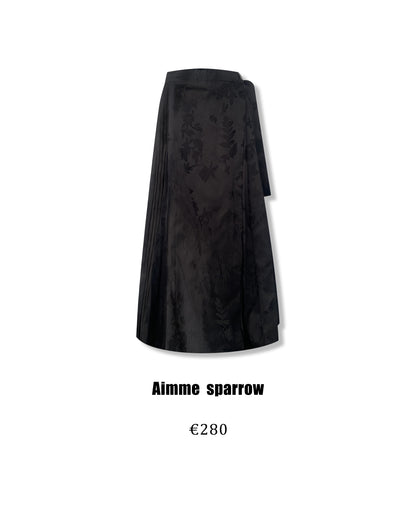 Aimme Sparrow 8753/8946 Neo-Chinese black coat + Mian skirt(black)