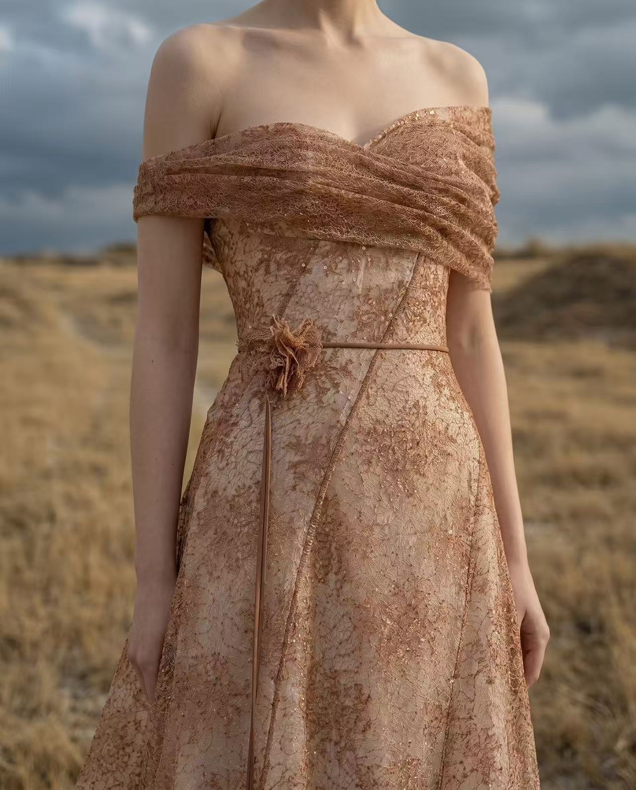 LOVELYN Aurelia Draped Gown