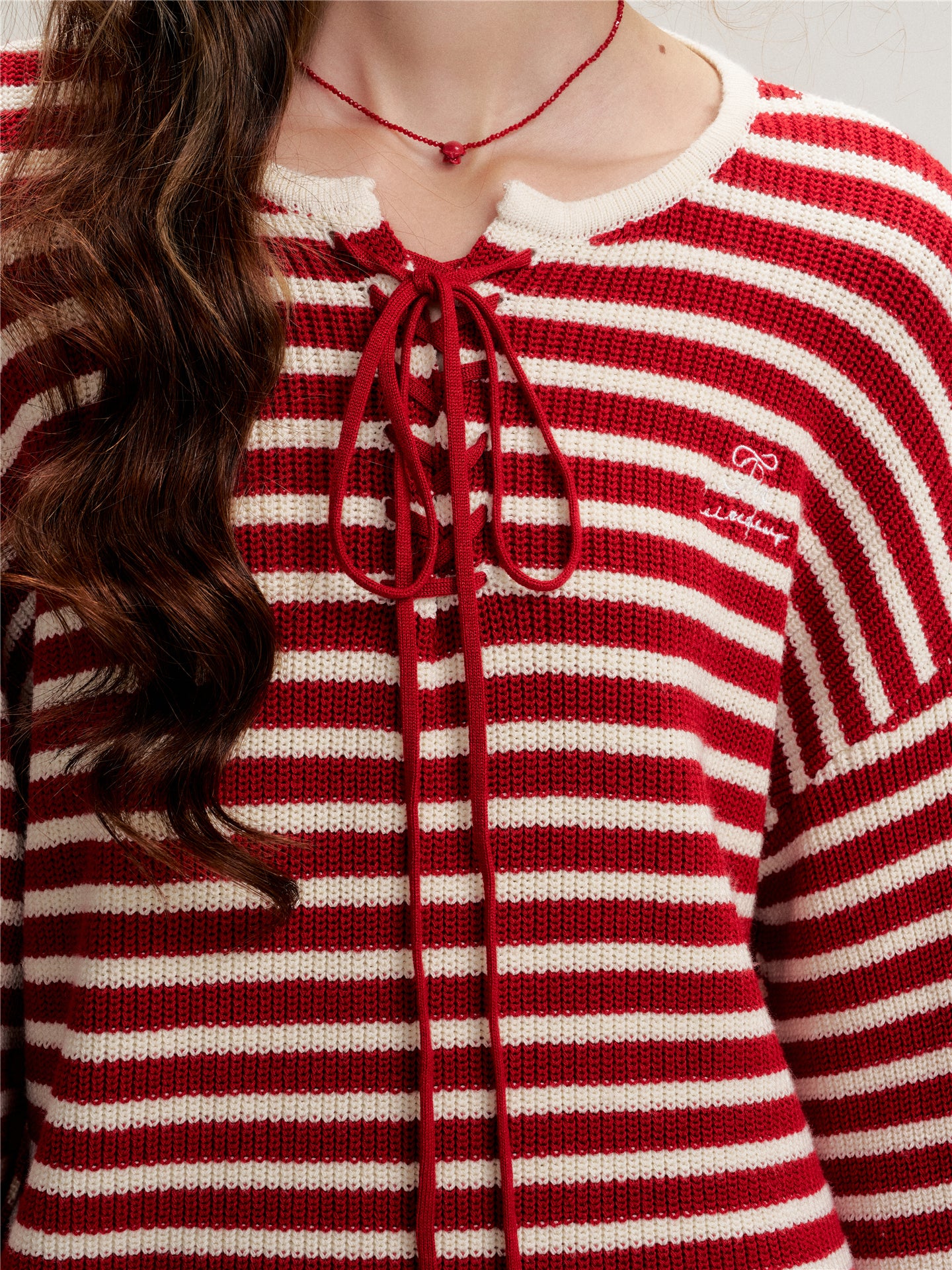 16DEWS 16D25472 Strap design pullover knitted top