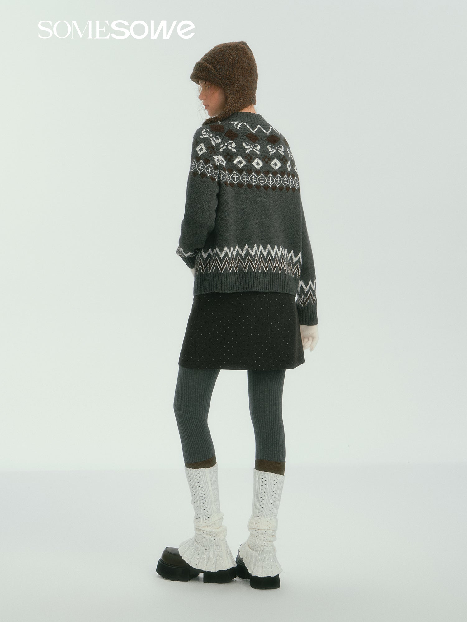 SOMESOWE S2407251 Fair Isle vintage sweater