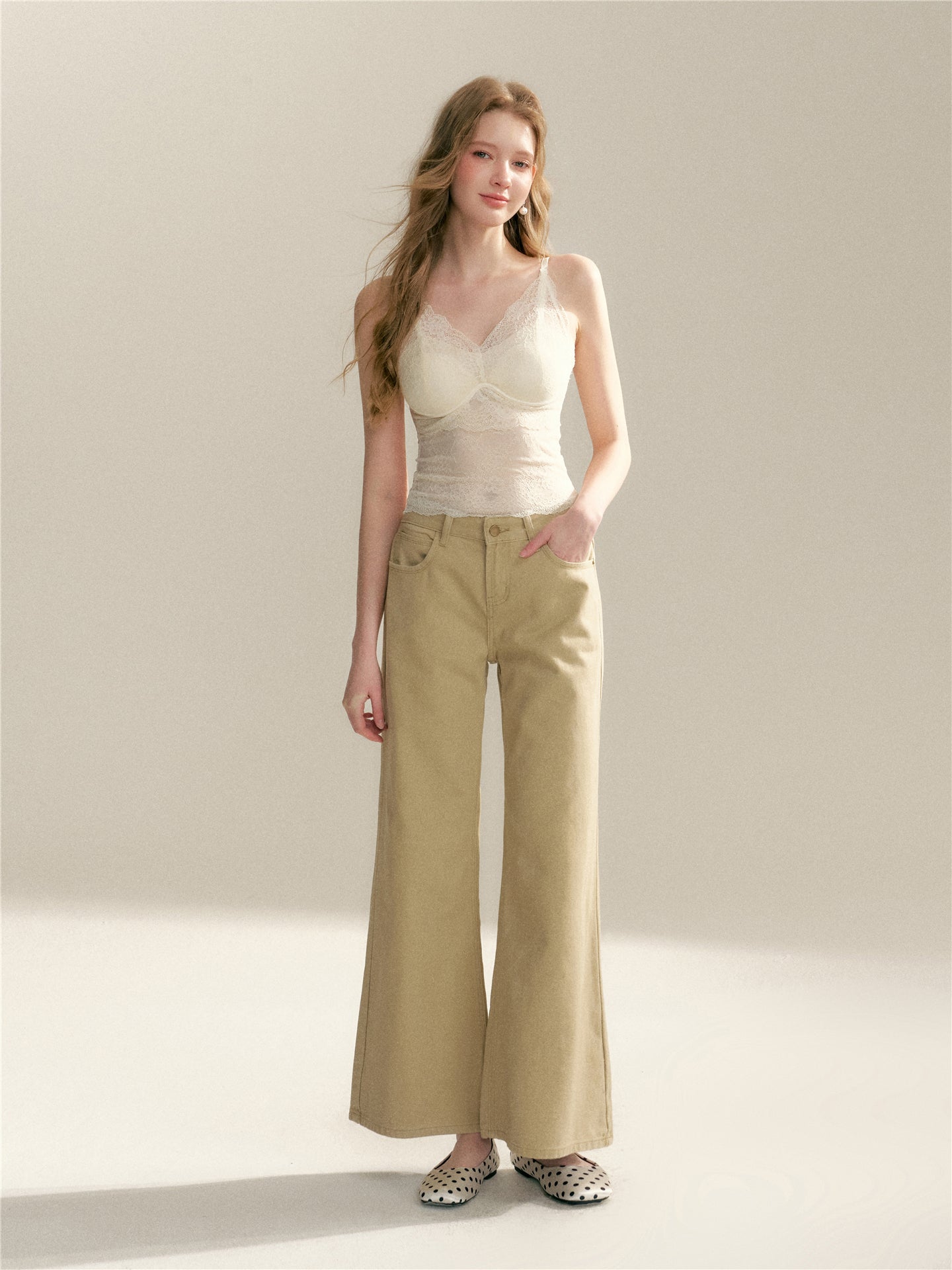 16DEWS 16D246072 Soft lace slim fit suspender