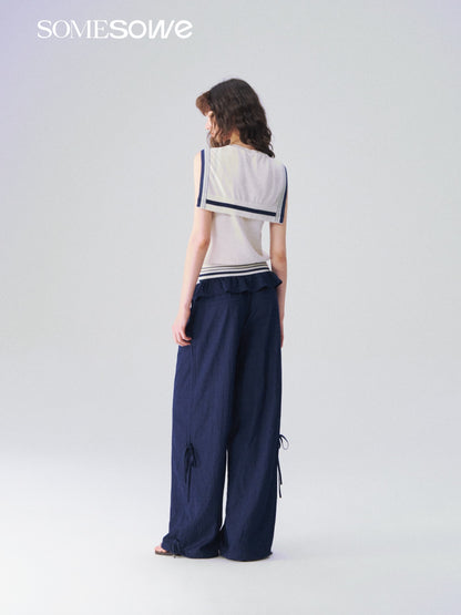 SOMESOWE S2609098 Flower bud casual pants