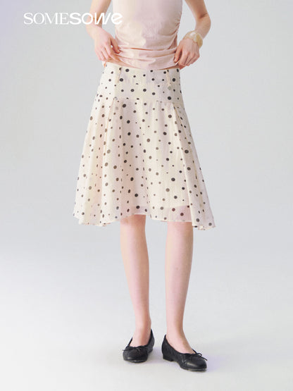 SOMESOWE S2609086 Cruella tencel polka dot skirt
