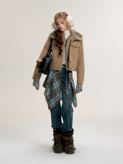 16DEWS 16D25446&amp;16D25448 Slim fit short jacket + jeans set